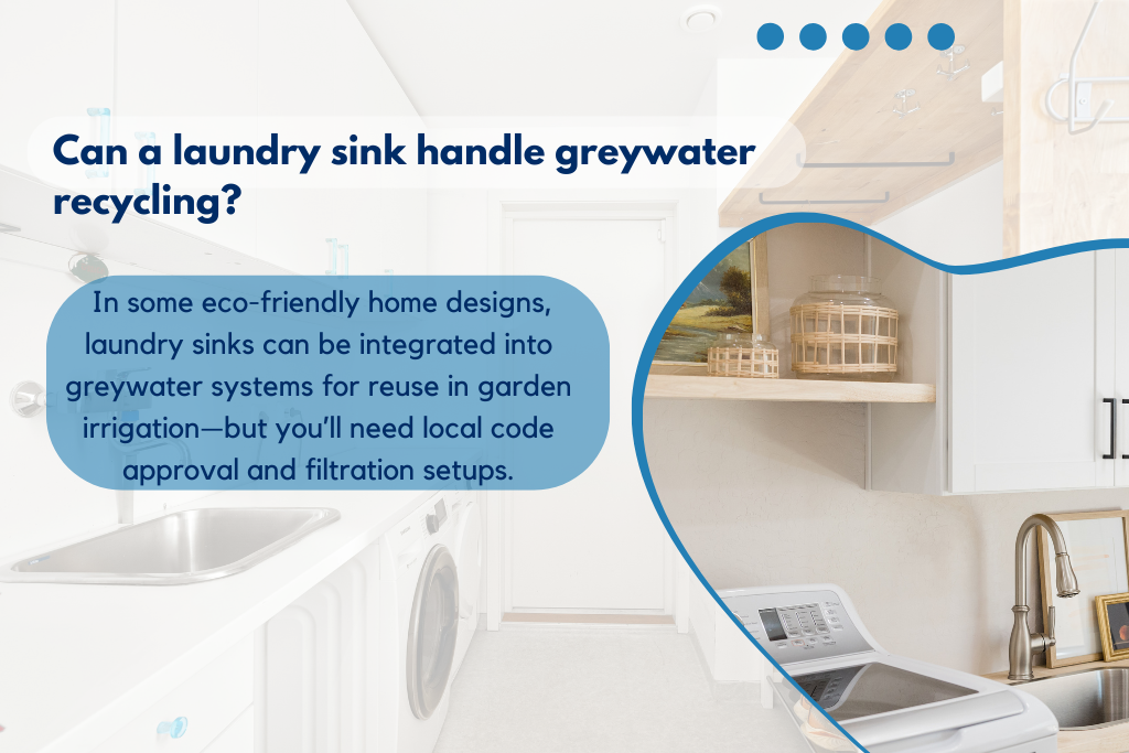 Can a laundry sink handle greywater recycling