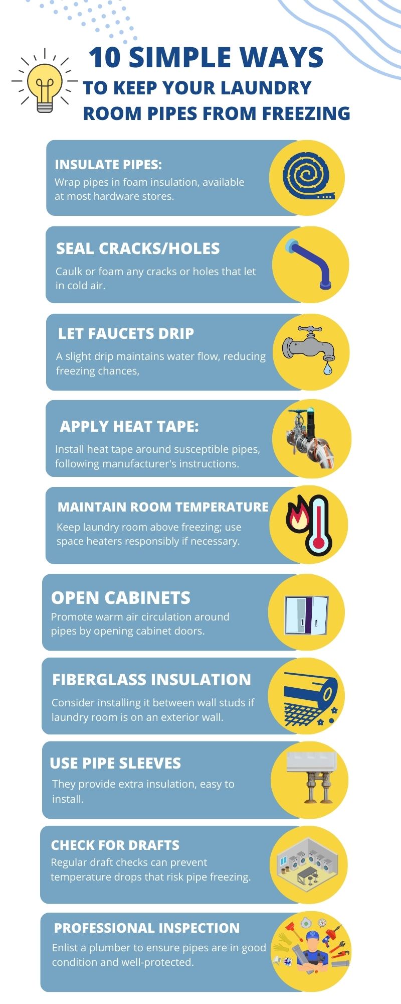 How To Keep Laundry Room Pipes From Freezing?
