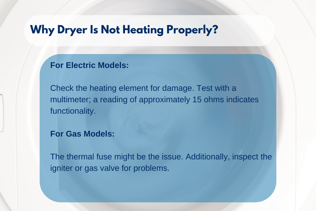 Why Dryer Is Not Heating Properly
